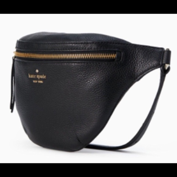 Kate Spade Jackson Belt Bag in Black Leather, New. - Picture 2 of 8